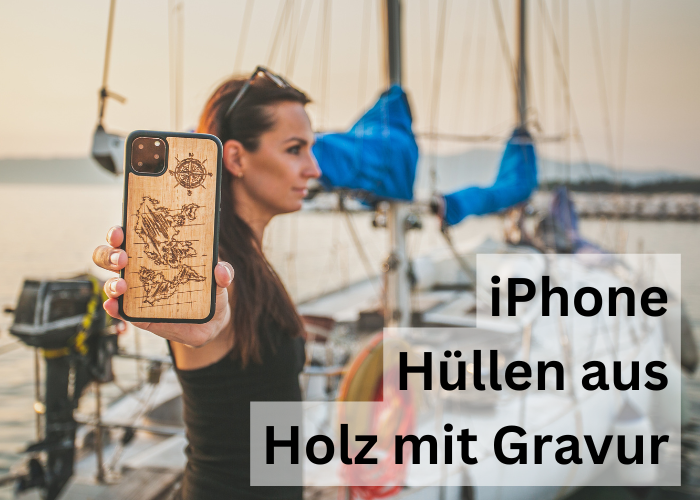 iPhone 16: Hüllen aus Holz mit Gravur