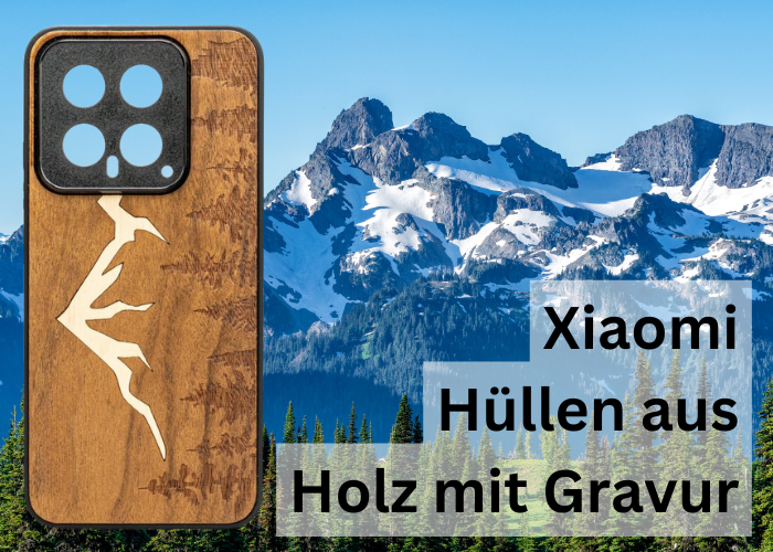 Xiaomi: Hüllen aus Holz mit Gravur